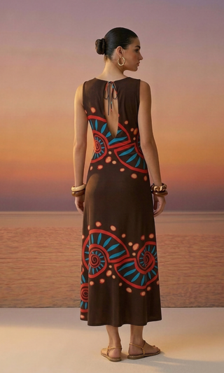 Midi Dress Nautilus Brown
