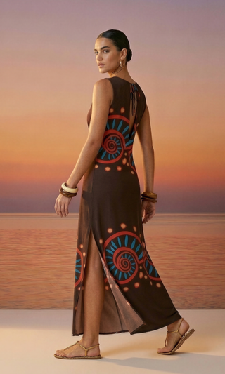 Midi Dress Nautilus Brown