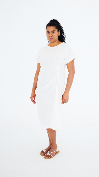 Sunset Midi Dress - Milky