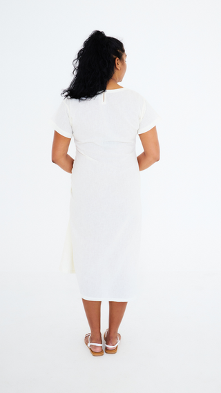 Sunset Midi Dress - Milky