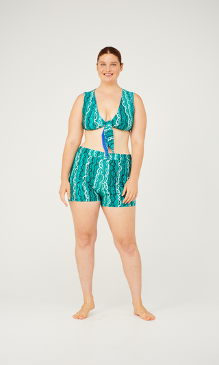 Cowrie Reversible Top - Rain Print