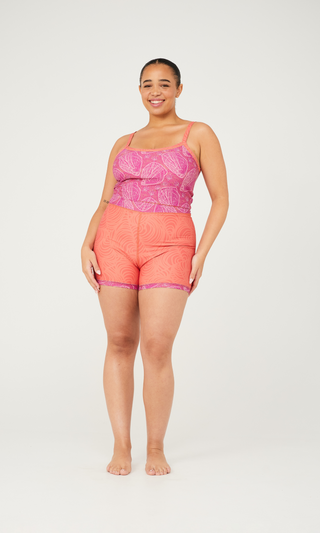 Rachel Reversible Top - Oyster/Reef Print