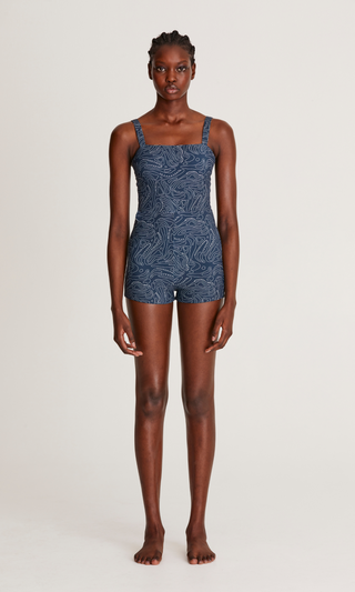 Cathy One Piece - Deep Sea Print