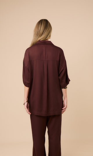 Bamboo Button-up Shirt Coconut Husk