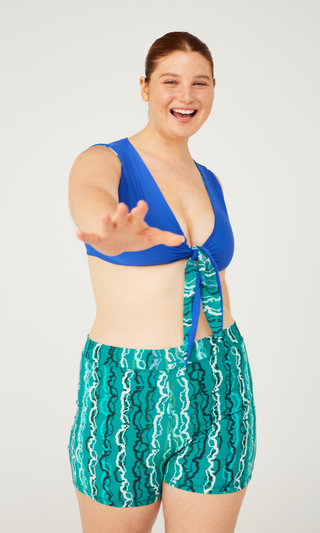 Cowrie Reversible Top - Rain Print