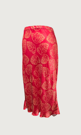 Dust Satin Slip - Shell Print