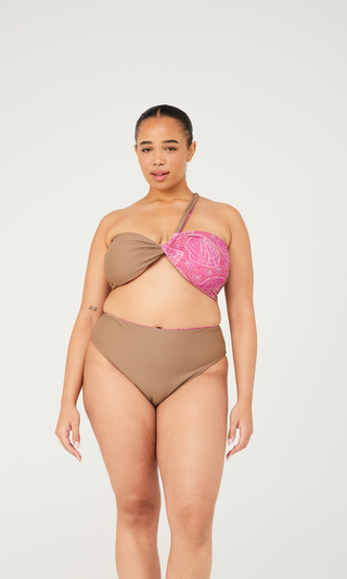 Clam Bikini Top - Reef Print