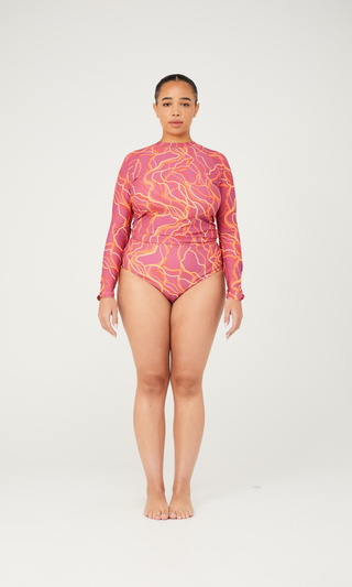 Emily Top - River Run Print