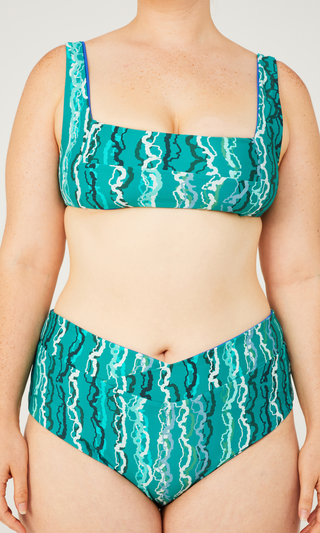 Nonda Reversible Bottom - Rain Print