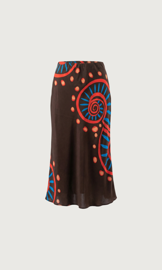 Bias Midi Skirt - Nautilus