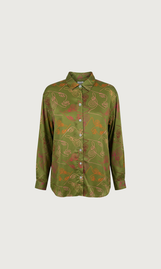 Button-Up Top Nautilus Brown
