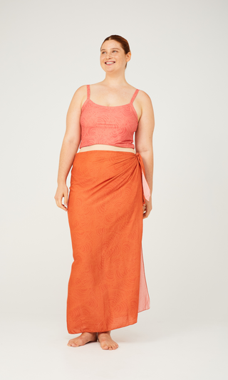 Rachel Reversible Top - Oyster/Reef Print
