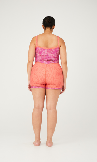 Rachel Reversible Top - Oyster/Reef Print
