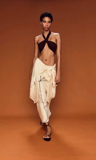 Bias Maxi Skirt Sand