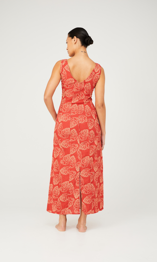 Whelk Midi Dress - Shell Print