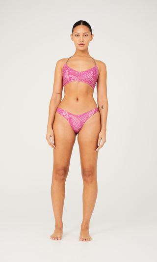 Periwinkle Reversible Top - Reef Print