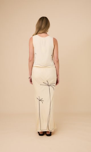 Bias Maxi Skirt Sand