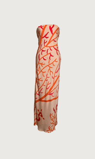 Strapless Bias Dress - Coral of Life