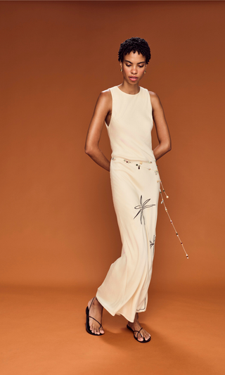 Bias Midi Bamboo Dress