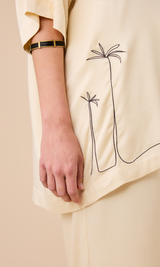 Bamboo Button-up Shirt Sand