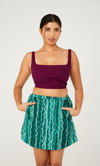 Pipi Mini Skirt - Rain Print