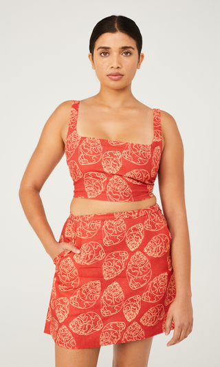 Pipi Crop - Shell Print
