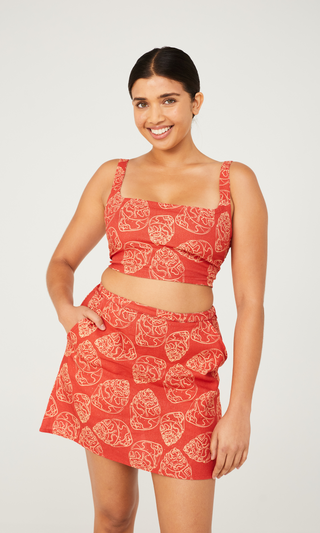 Pipi Mini Skirt - Shell Print