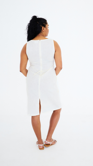 Season Midi Dress - Milky Colourway