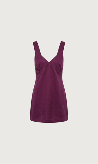 Cowrie Mini Dress Plum