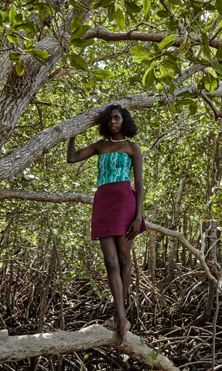 Pipi Mini Skirt - Maroon