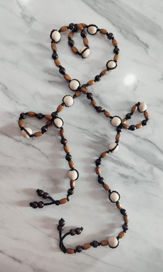 Hand-Made Wooden Bead Belt